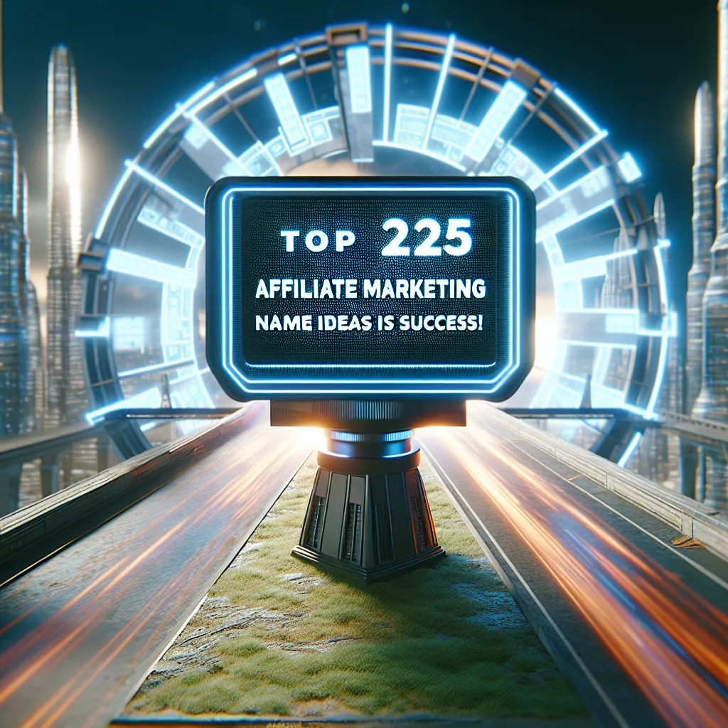 Top 25 Affiliate Marketing Name Ideas for 2025 Success!