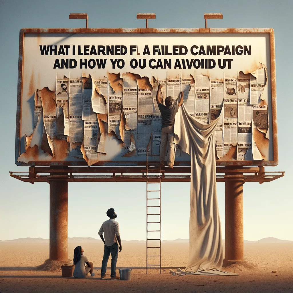 What I Learned From a Failed Campaign and How You Can Avoid It
